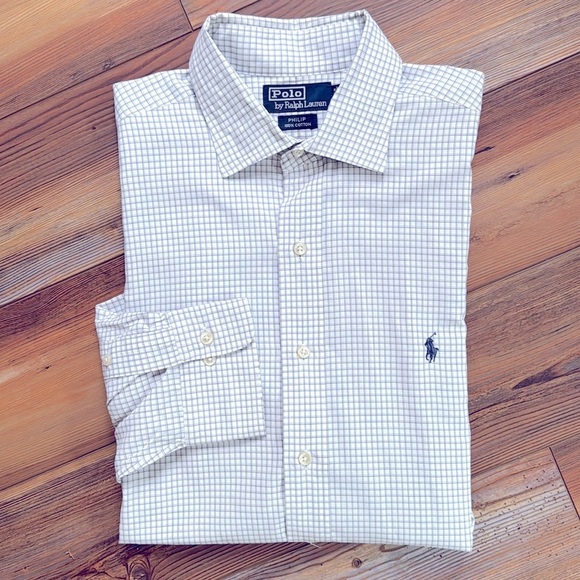 Polo by Ralph Lauren Phillip 100% cotton 16 1/2 and 32/33 - Picture 2 of 4